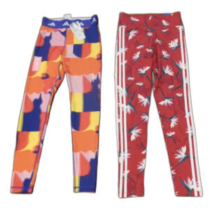Adidas Leggings Thebe Magugu X Women's Red Orange Size Small Lot of 2 NWT